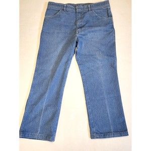 Wrangler Mens  Premium Straight Leg Regular Fit Light Blue   37 x 28  READ DESCR